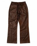 'Tabaco' Lambskin Track Pants