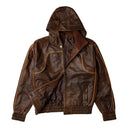 'Tabaco' Lambskin Track Jacket