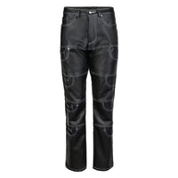 Multi-pocket Vegan Leather Pants - Black – FETTI New York