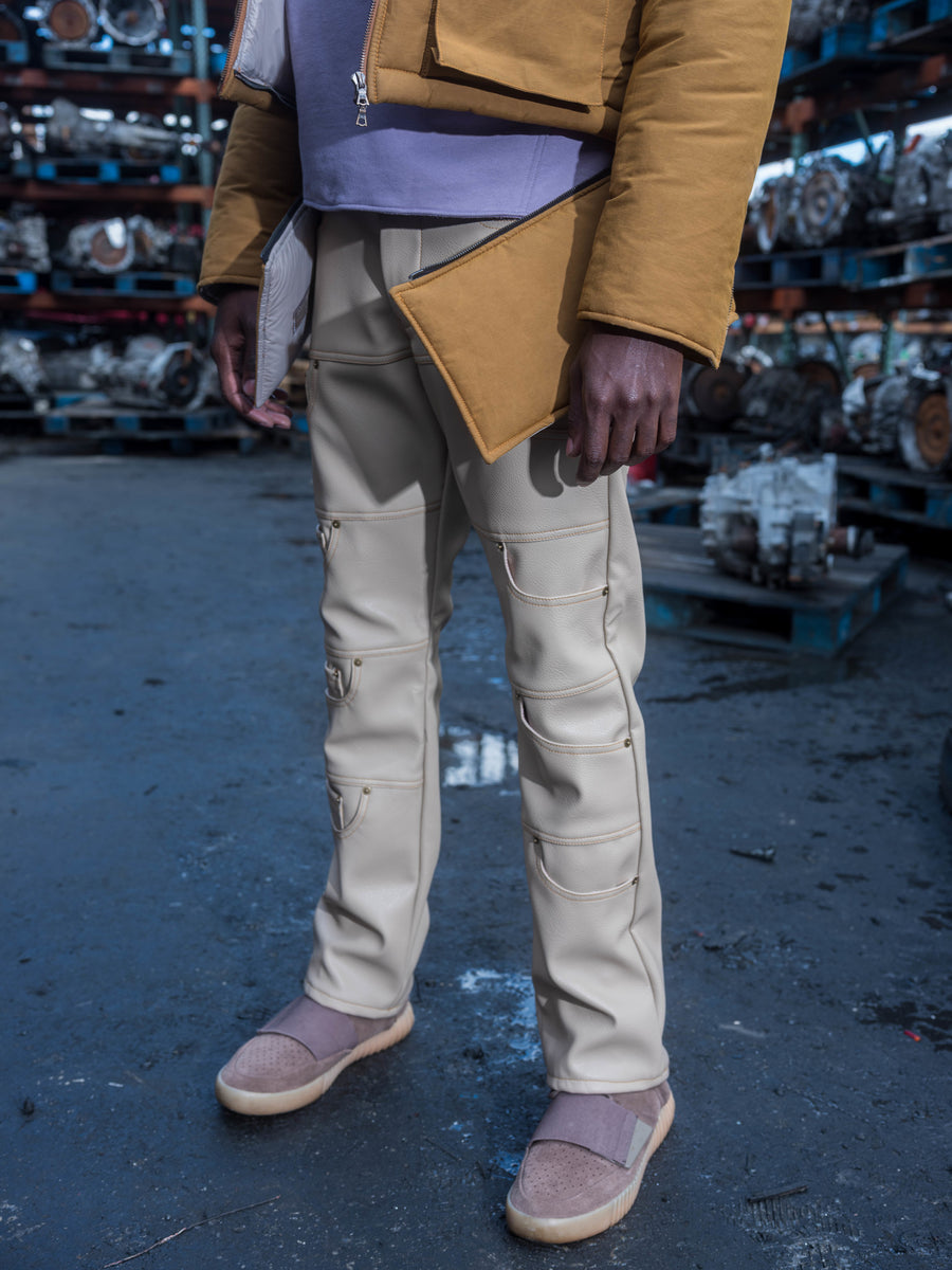 Pantalon beige uni avec une coupe skinny et une taille ajustable NAME IT -  CCV Mode